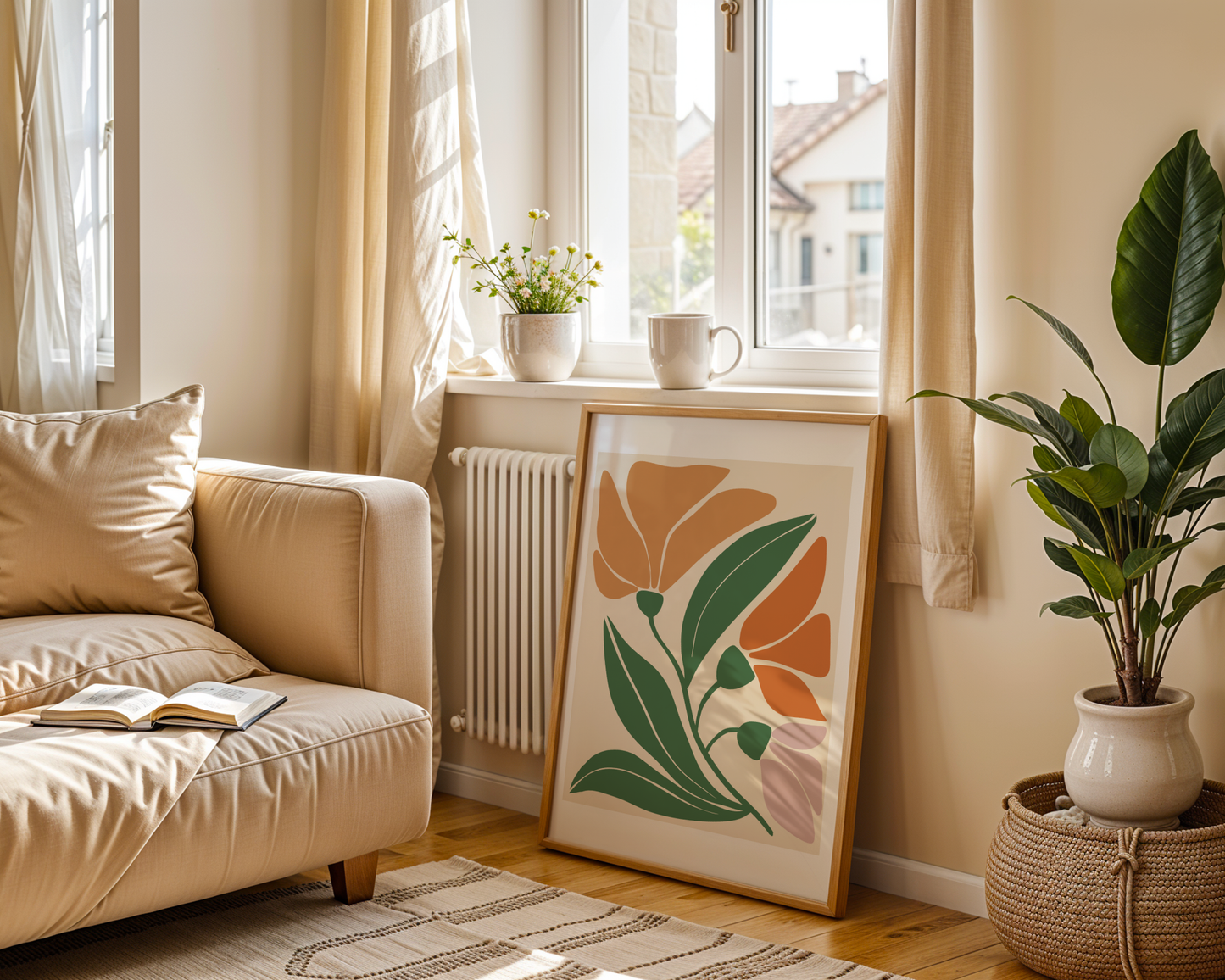 Vibrant Tropics – Framed Canvas Wall Art