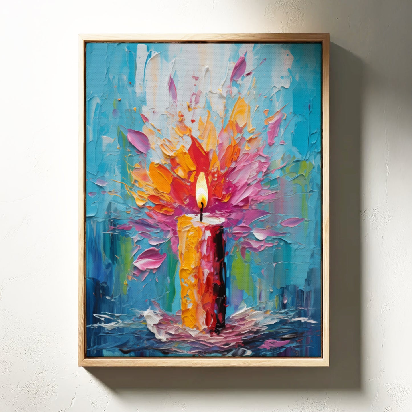 Illuminated Bloom | Framed Canvas Wall Art