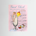 “Guest Check” Pink Cocktail Collage
