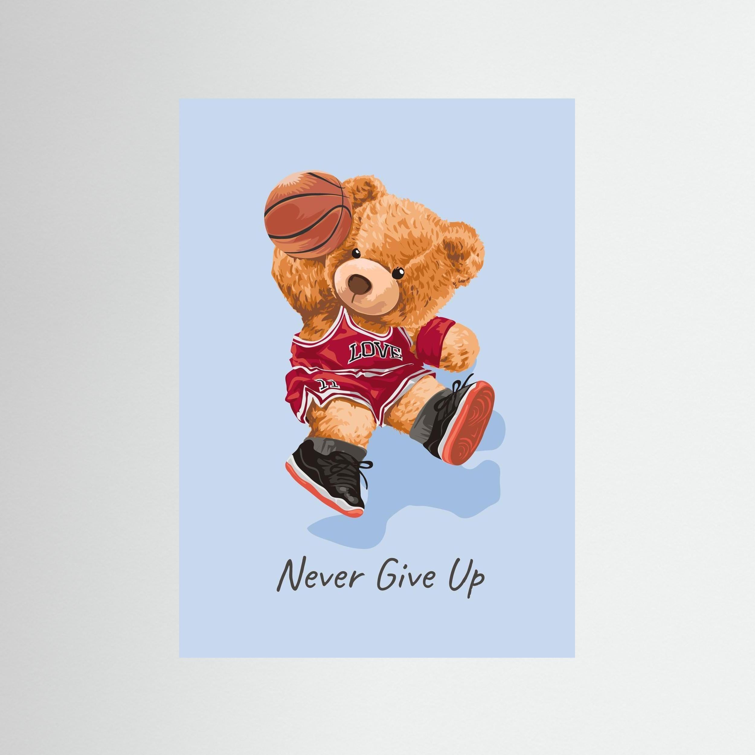 Never Give Up – Framed Wall Art
