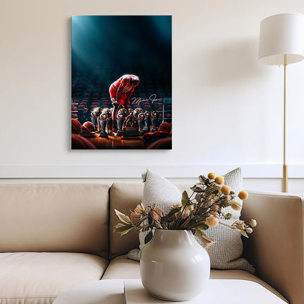 Championship Silence Red Jersey Canvas