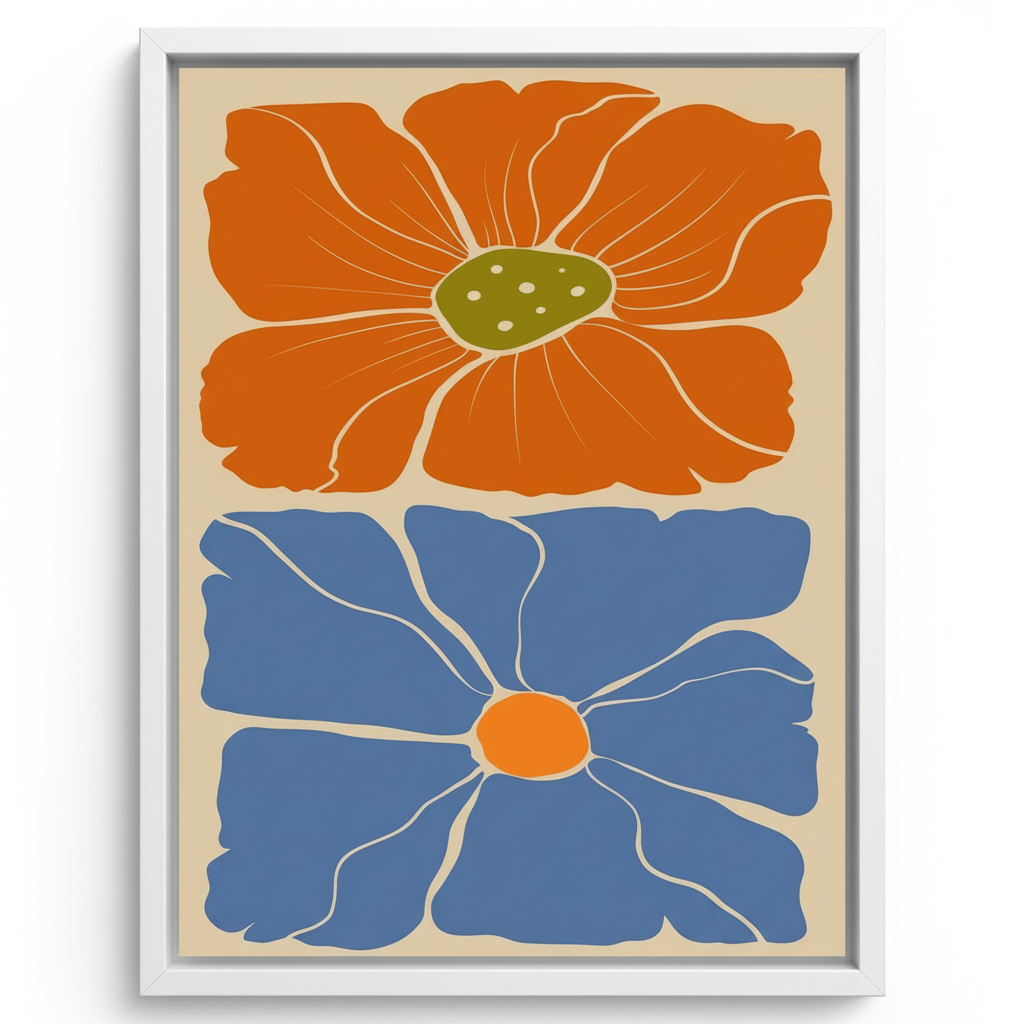 Duo Bloom – Canvas Wall Art