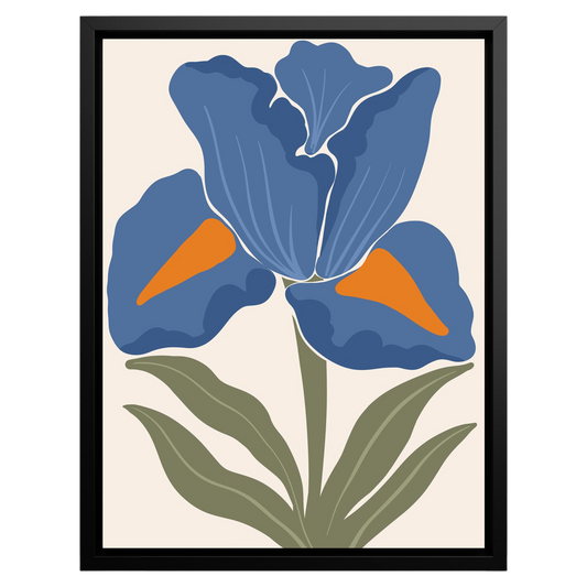 Blue Iris Delight – Digital Canvas Art Prints