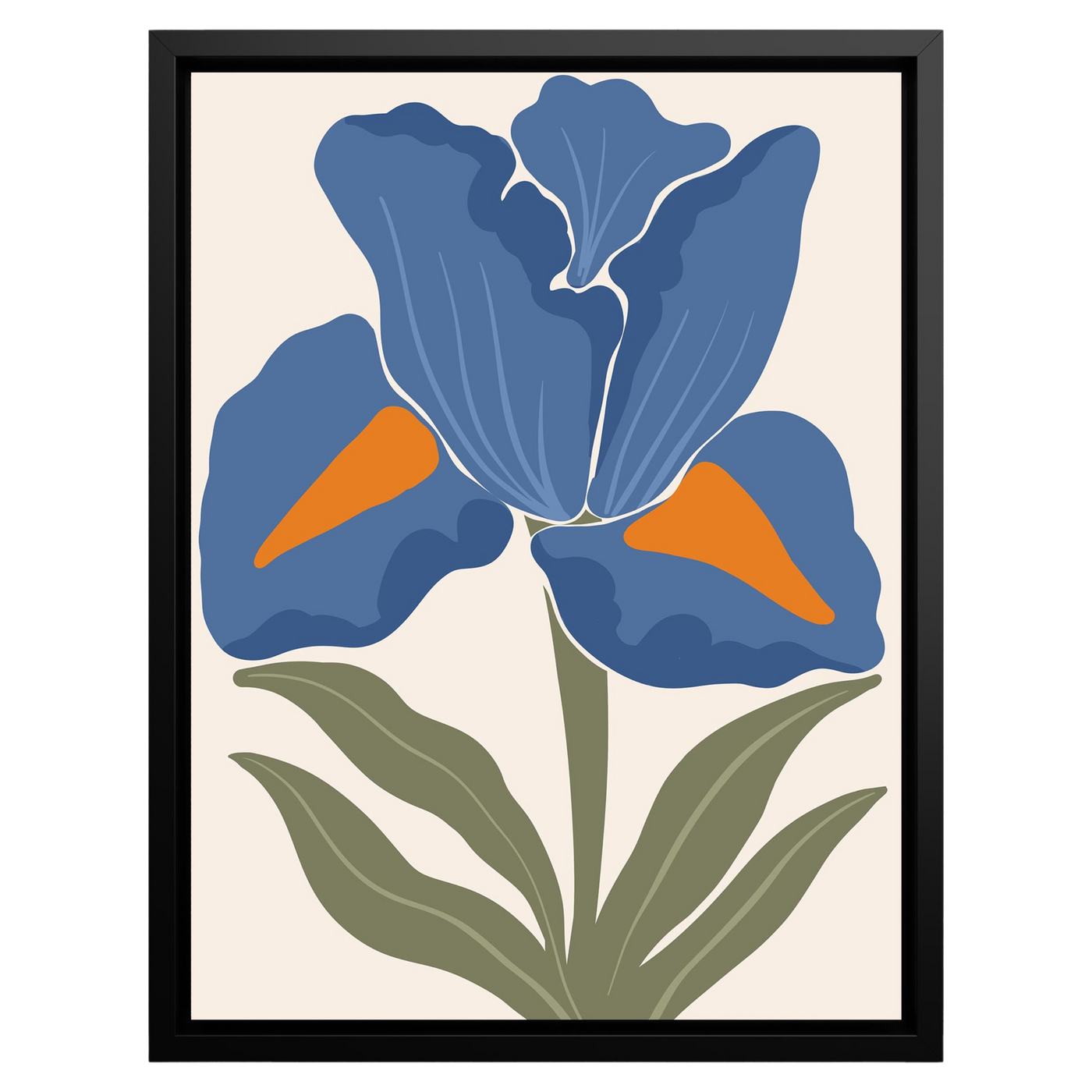 Blue Iris Delight – Digital Canvas Art Prints