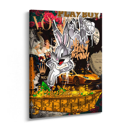 Luxury Bunny Pop Art Canvas