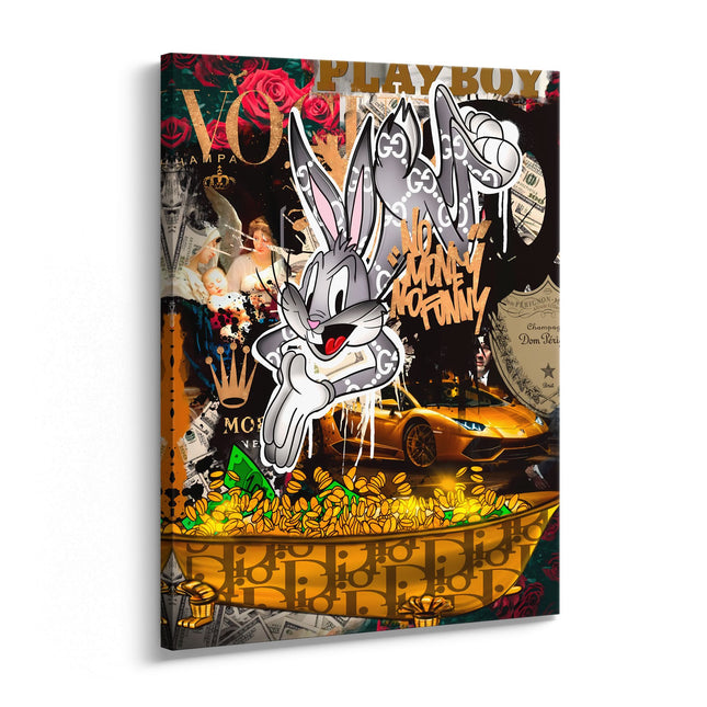Luxury Bunny Pop Art Canvas