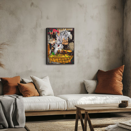 Luxury Bunny Pop Art Canvas