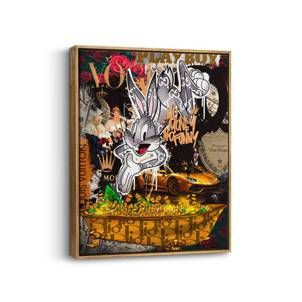 Luxury Bunny Pop Art Canvas