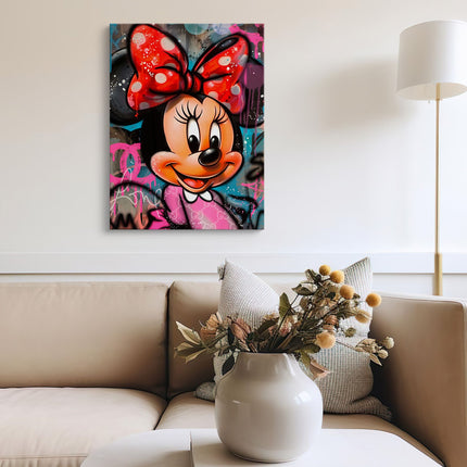 Glam Minnie Pop Art Canvas