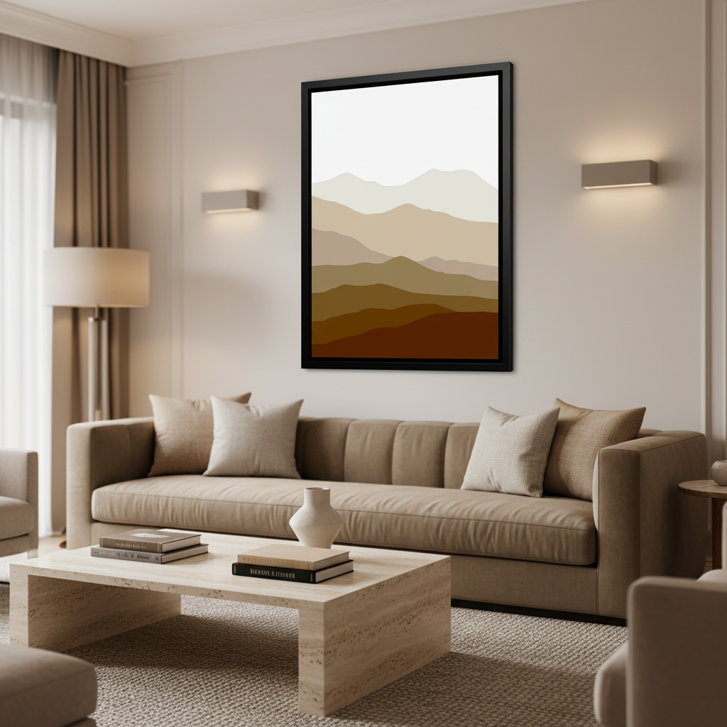 Mountain Serenade – Framed Canvas Wall Art