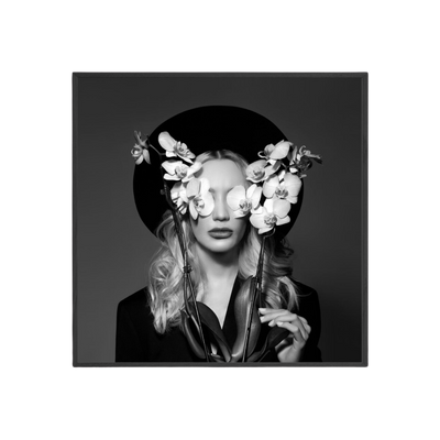 Orchid Elegance - Black & White