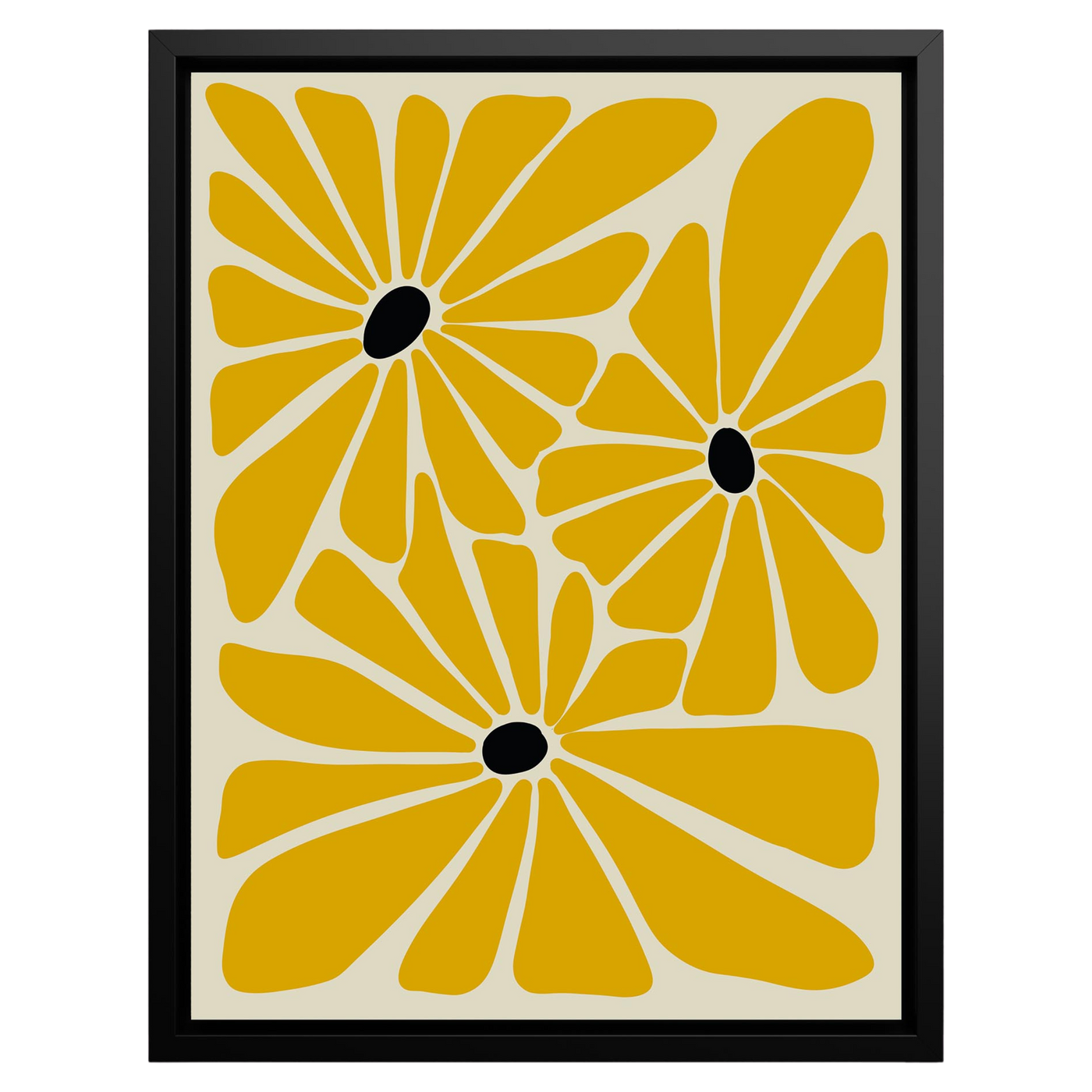 Golden Elegance – Framed Canvas Wall Art