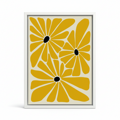 Golden Elegance – Framed Canvas Wall Art