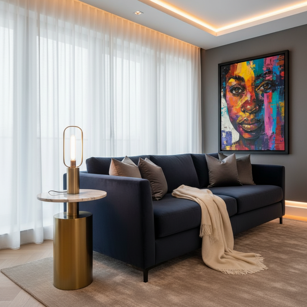 Vibrant Embrace – Framed Canvas Wall Art