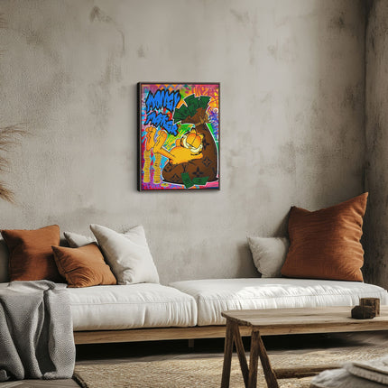 Money Master Garfield Pop Art Canvas