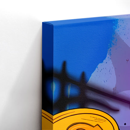 Batman Burger Pop Art Canvas