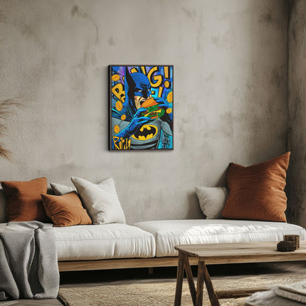 Batman Burger Pop Art Canvas