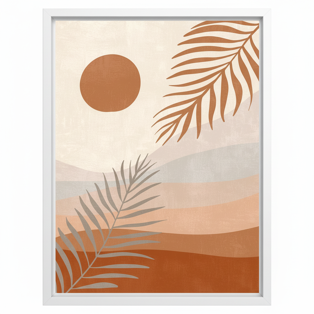 Desert Oasis – Framed Canvas Wall Art