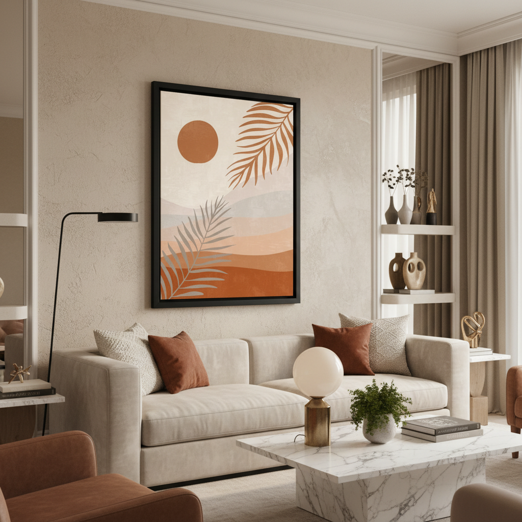 Desert Oasis – Framed Canvas Wall Art