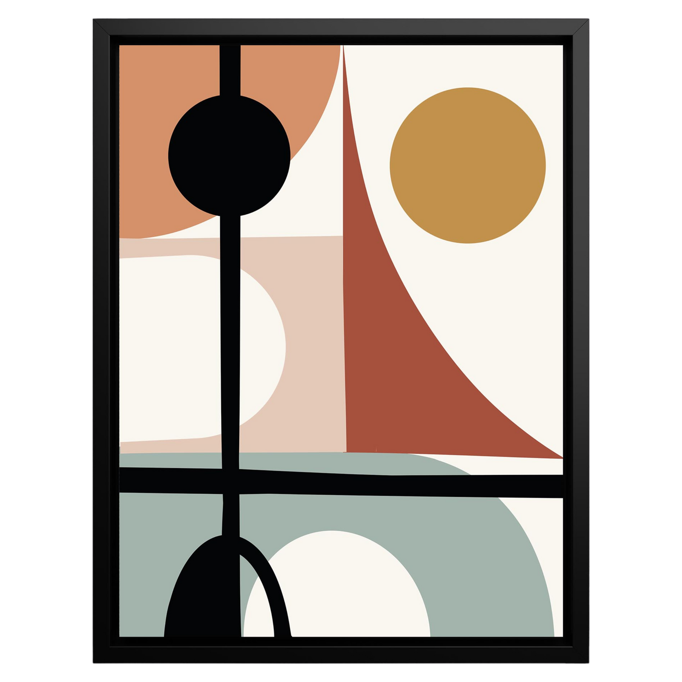 Geometric Delight – Framed Canvas Wall Art