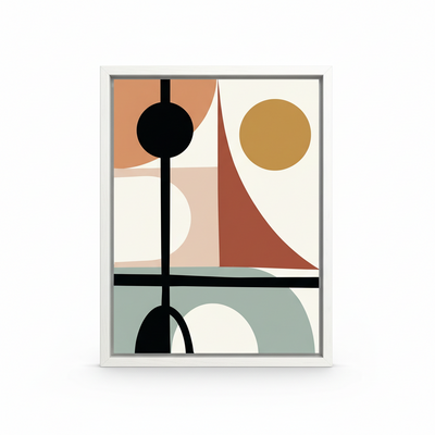 Geometric Delight – Framed Canvas Wall Art