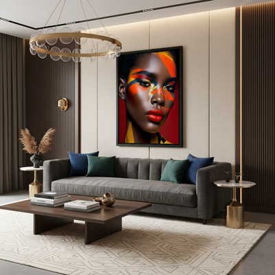 Fiery Elegance | Canvas Wall Art