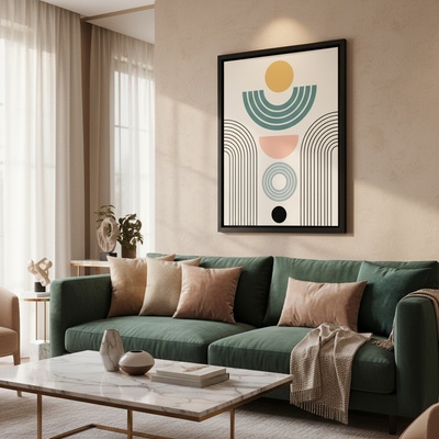 Geo Joy – Framed Canvas Wall Art