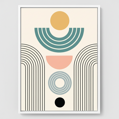 Geo Joy – Framed Canvas Wall Art