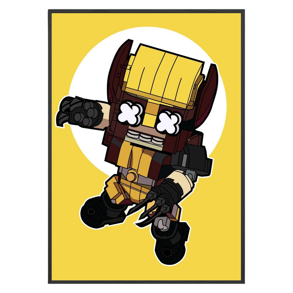 Action Packed Hero Poster Wall Art