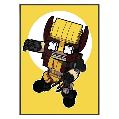 Action Packed Hero Poster Wall Art