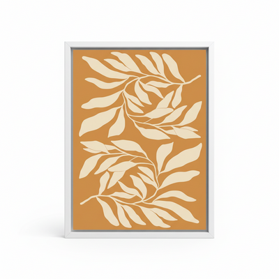 Leafy Elegance – Framed Canvas Wall Art