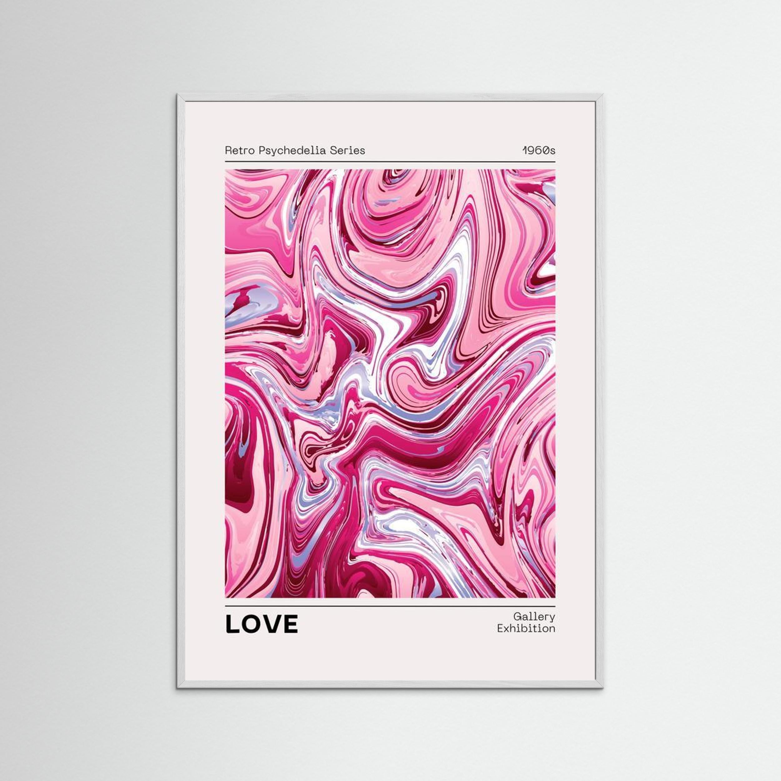 “LOVE” Retro Psychedelia Series (1960s)