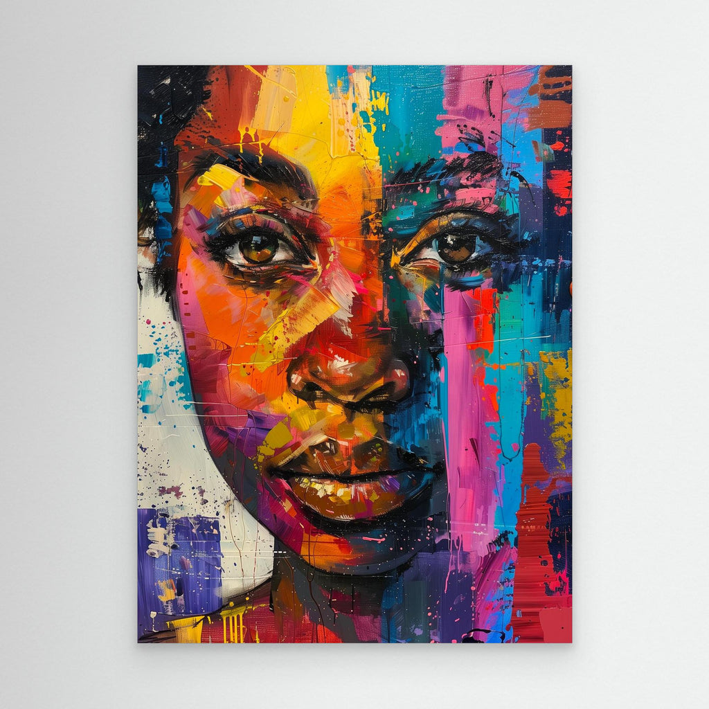 Vibrant Embrace – Framed Canvas Wall Art