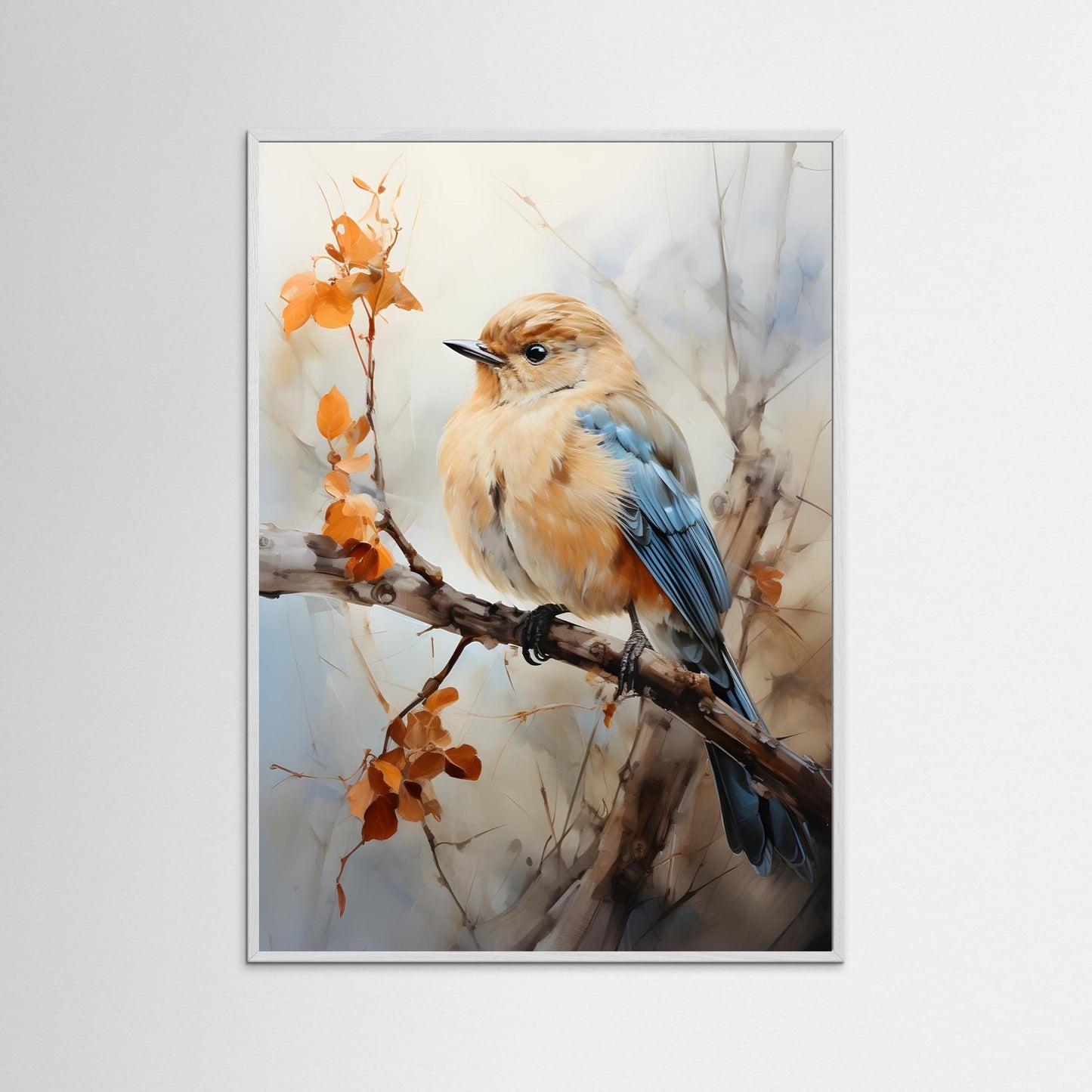 Blue & Amber Songbird