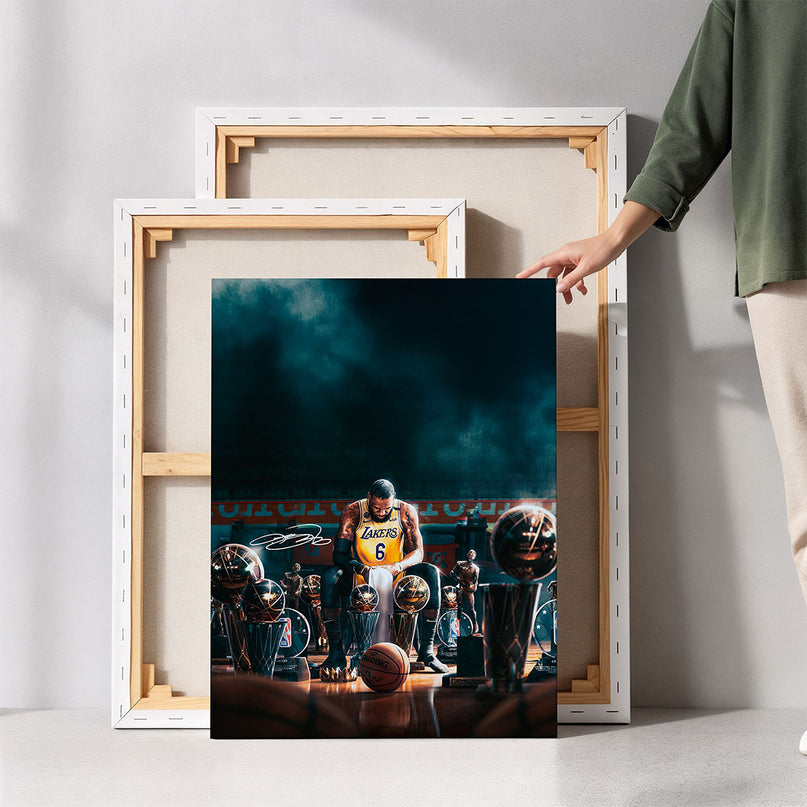 The Quiet Moment Purple & Gold Canvas