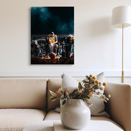 The Quiet Moment Purple & Gold Canvas