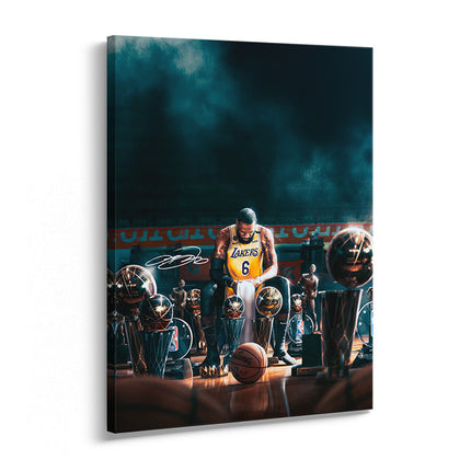 The Quiet Moment Purple & Gold Canvas