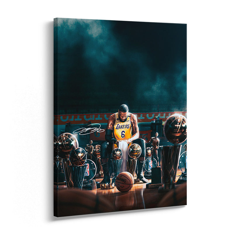 The Quiet Moment Purple & Gold Canvas