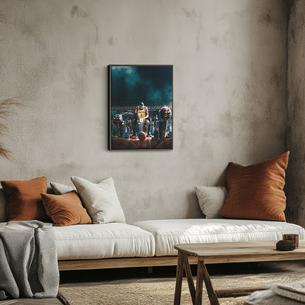 The Quiet Moment Purple & Gold Canvas