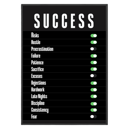 Unlock Success Motivational Poster