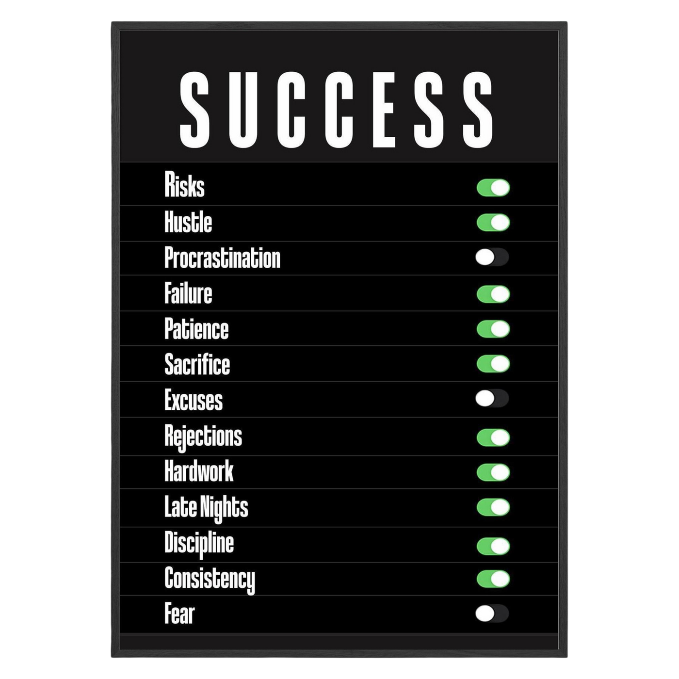 Unlock Success Motivational Poster