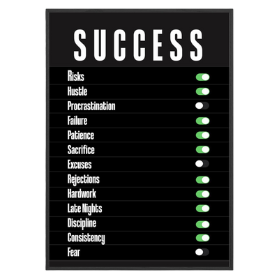 Unlock Success Motivational Poster