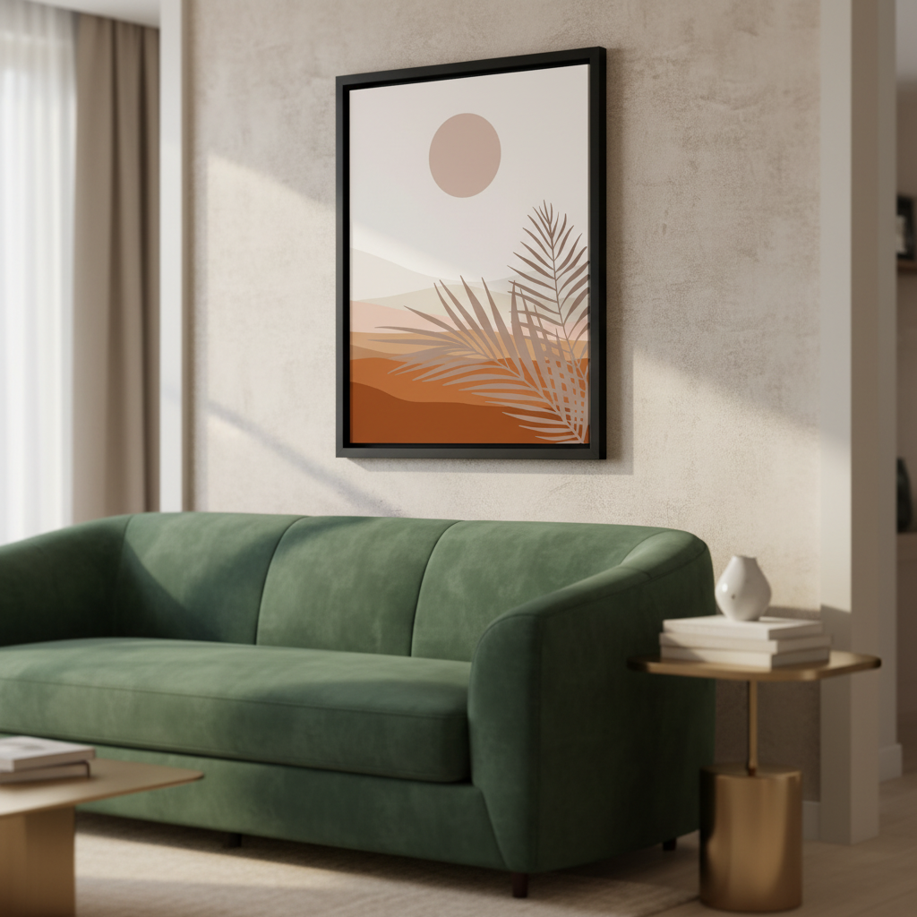 Desert Tranquility – Framed Canvas Wall Art