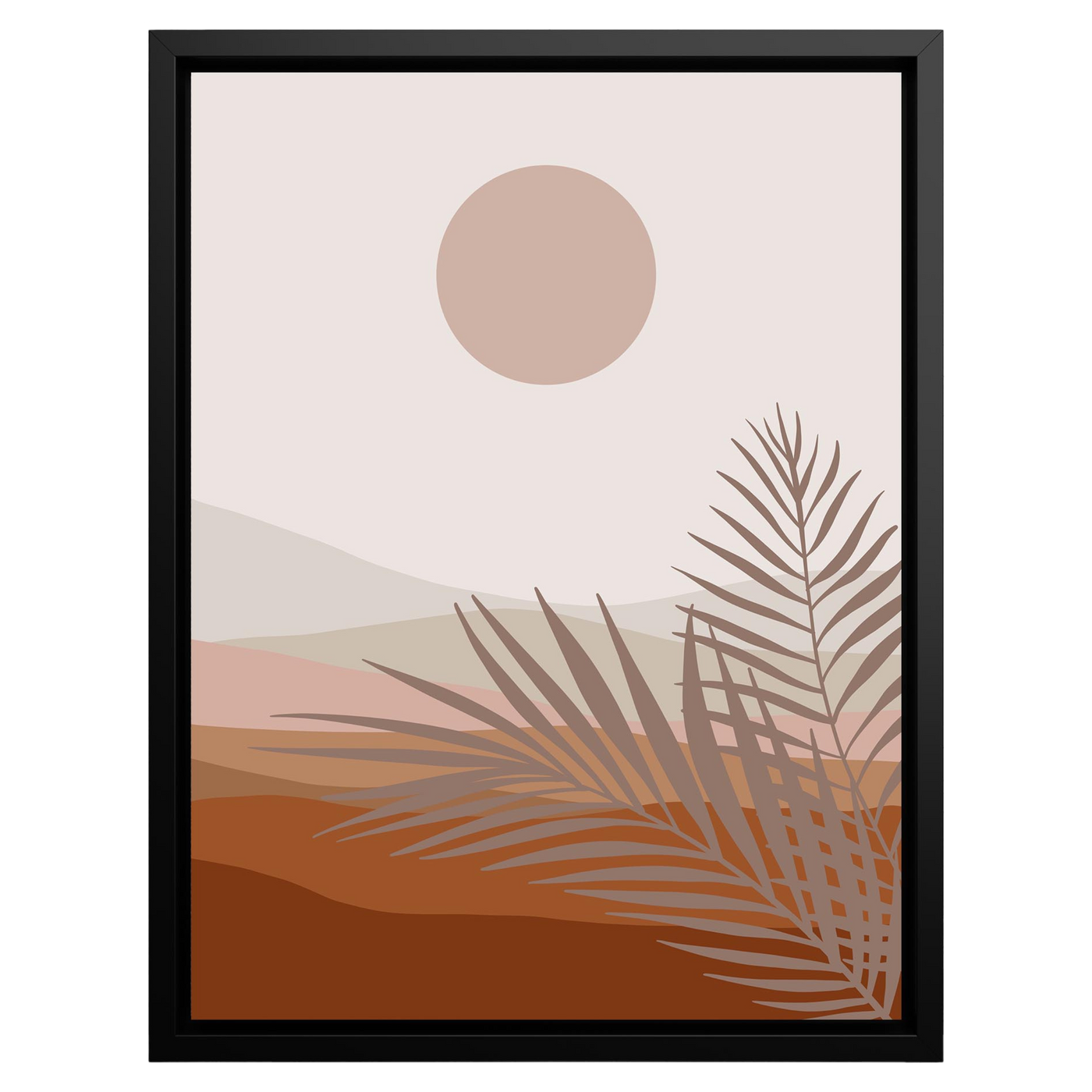 Desert Tranquility – Framed Canvas Wall Art