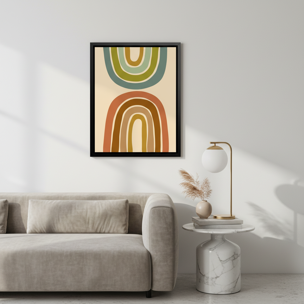 Arches of Color – Framed Canvas Wall Art