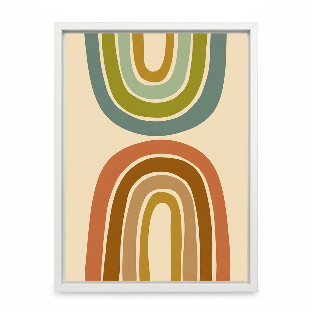 Arches of Color – Framed Canvas Wall Art