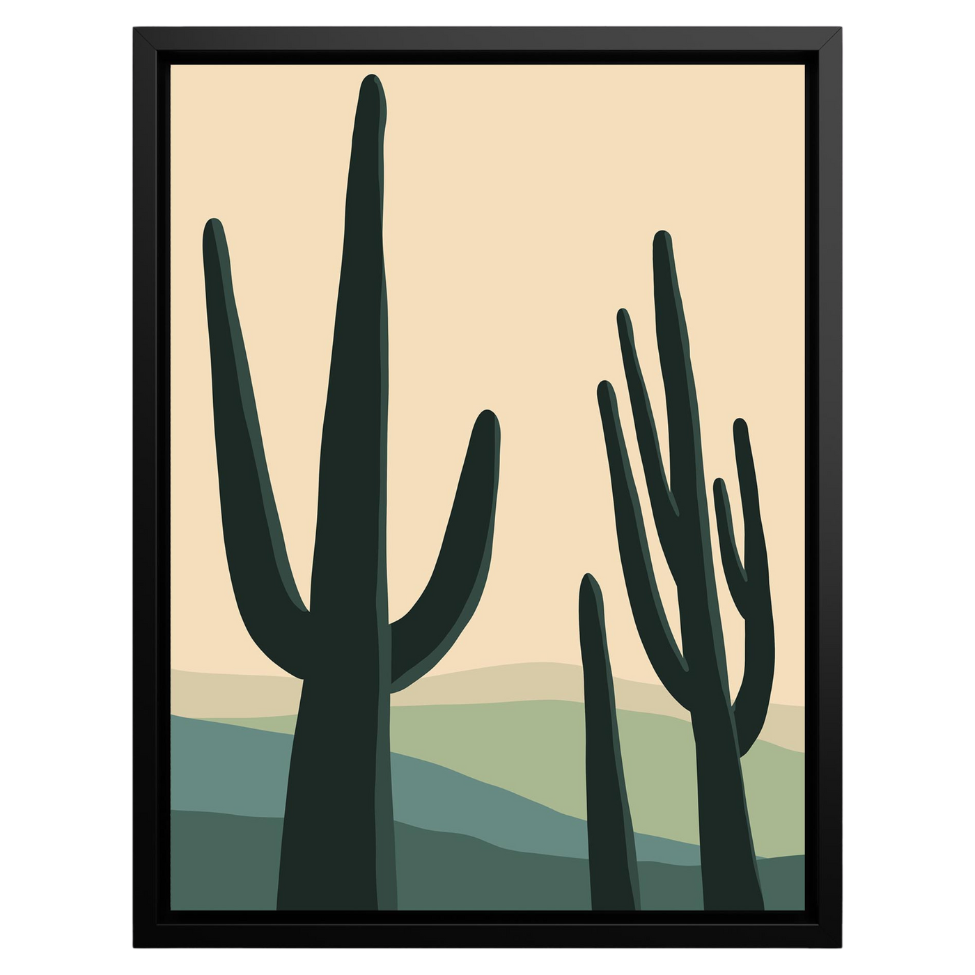Desert Serenity – Framed Canvas Wall Art