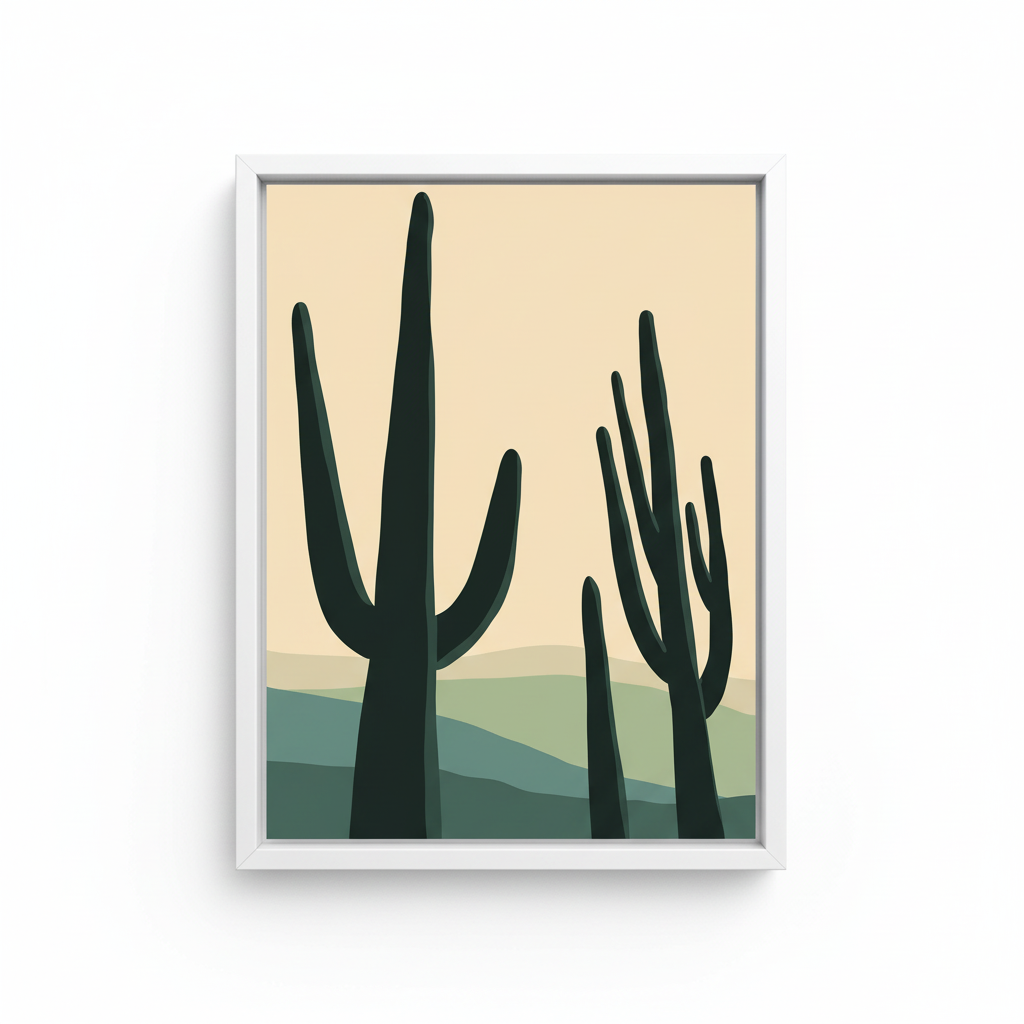 Desert Serenity – Framed Canvas Wall Art