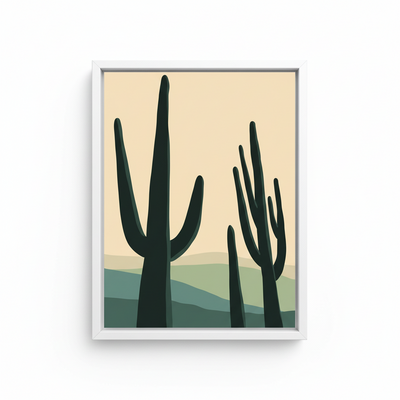 Desert Serenity – Framed Canvas Wall Art