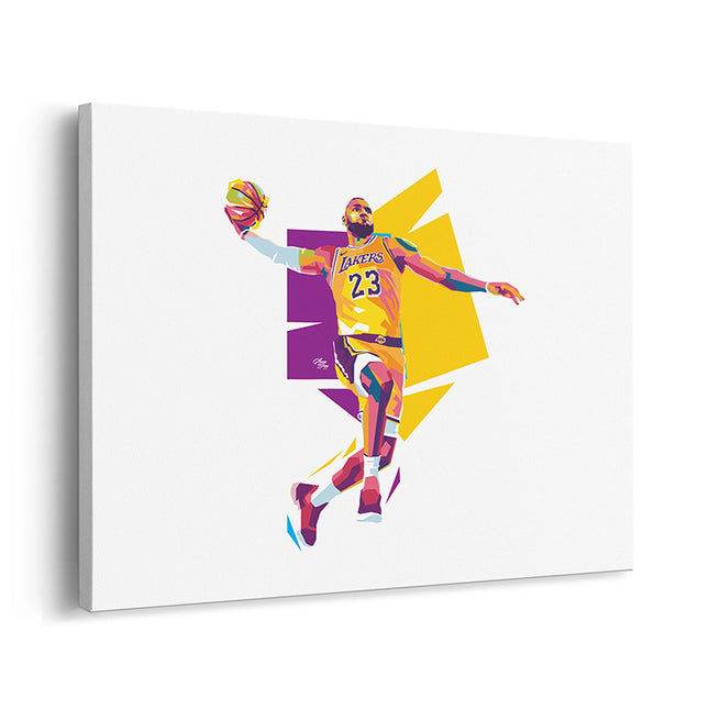 Geometric Flight Basketball Canvas